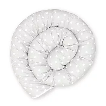  Scamp rácsvédő hengerpárna 210cm Little Heart White Grey BRVE011 210CM