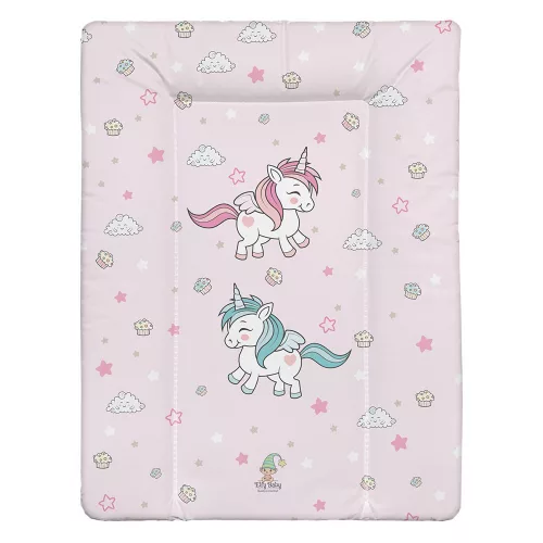 Color pelenkázó lap puha kicsi 70x50cm Unikornis rózsa