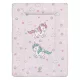 Color pelenkázó lap puha kicsi 70x50cm Unikornis rózsa