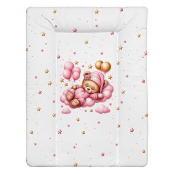   Color pelenkázó lap puha kicsi 70x50cm Maci lány rózsaszín