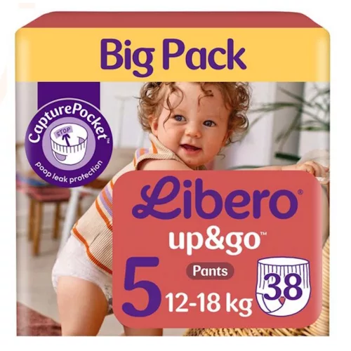 Libero Up&Go 5 Big Pack bugyipelenka 12-18kg 38db