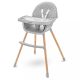 Etetőszék Baby Mix Freja wooden dark grey