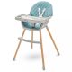 Etetőszék Baby Mix Freja wooden dusty green