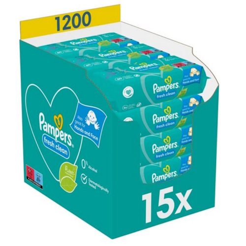 Pampers törlőkendő Fresh Clean 15x80db
