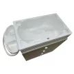 CAM fürdetőszekrény Asia bianca-grigio C918006-C265