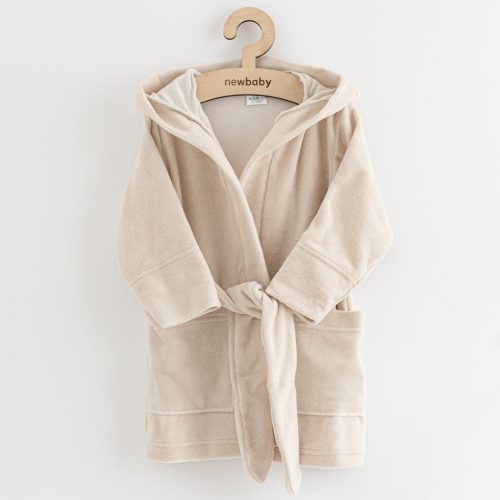 Gyerek frottír fürdőköpeny New Baby Comfortable beige