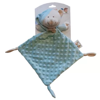   Gamberritos szundikendő plüss buborékos anyagú hálósapkás maci zöld 9353