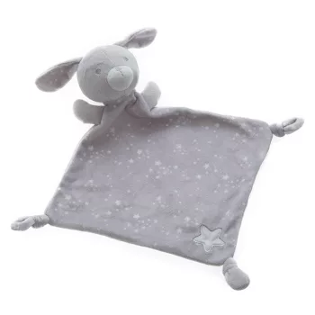   Gamberritos szundikendő plüss csillag-mintás nyuszi szürke 10717