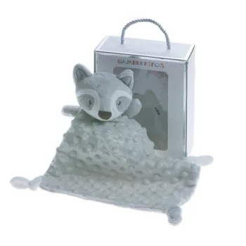   Gamberritos szundikendő plüss buborékos anyagú szürke mosómedve 10770