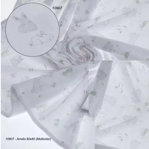 Gamberritos takaró pamut nyuszis 80x80cm 10907