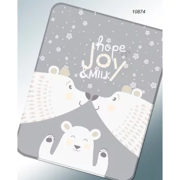 Gamberritos takaró szuperpuha 110x140cm szürke 10874