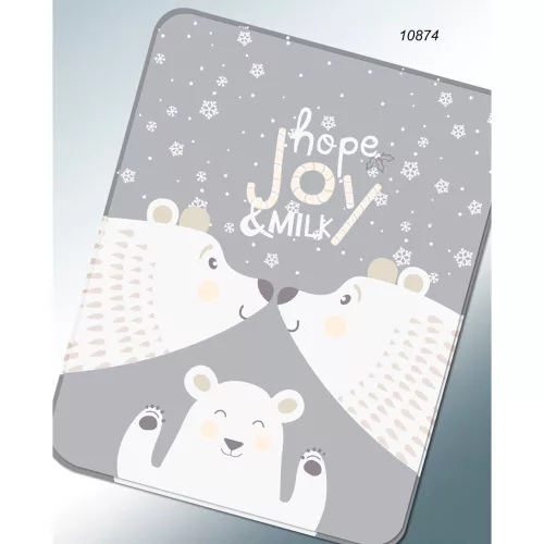 Gamberritos takaró szuperpuha 110x140cm szürke 10874