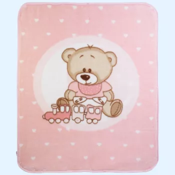   Gamberritos takaró plüss 80x90cm becipzározható rózsaszín 11032