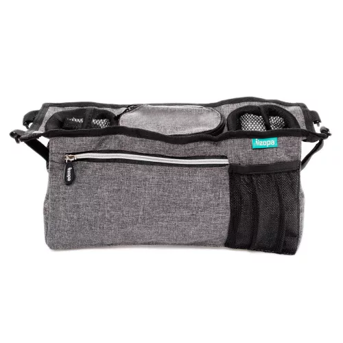 Zopa rendező táska babakocsira szürke  két italtartóval ZOP019040