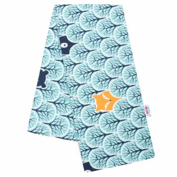 New Baby pelenka flanell Erdei Állatkák türkiz