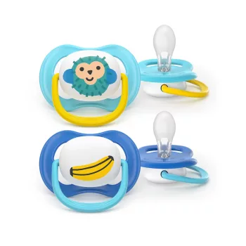 Philips AVENT játszócumi Ultra Air majom 6-18hó fiús 2db