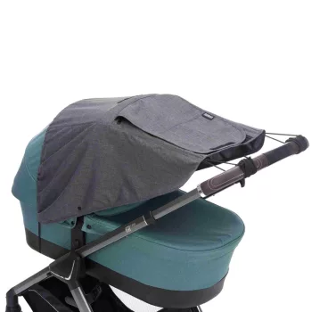   Fillikid kiegészítő naptető babakocsira és mózeskosárra Deluxe szürke-melange 1521-17