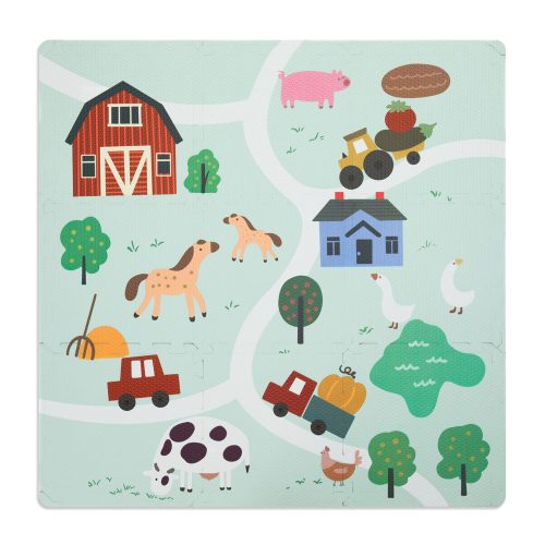 Fillikid puzzle szőnyeg Farm 93x93cm 6db 3307-01