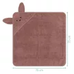 Fillikid fürdőlepedő 75x75cm nyuszi rózsaszín 1033-42