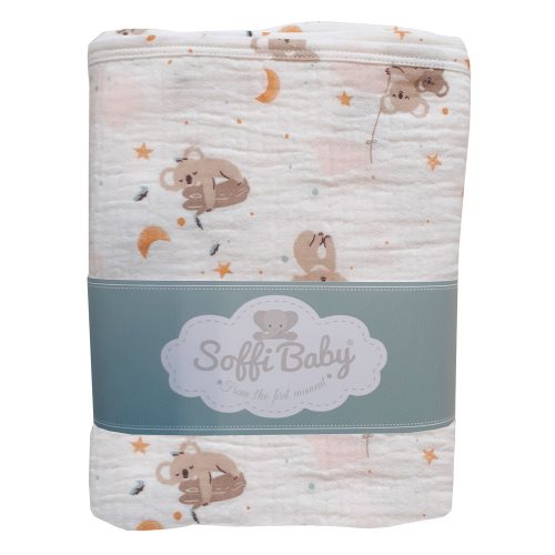 Soffi Baby takaró muszlin dupla koalás 70x90cm