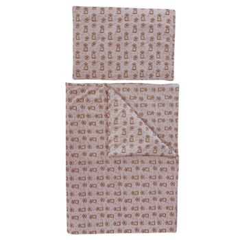   Soffi Baby ágynemű szett 2 részes 135x90 - 40x60cm Hód rózsaszín