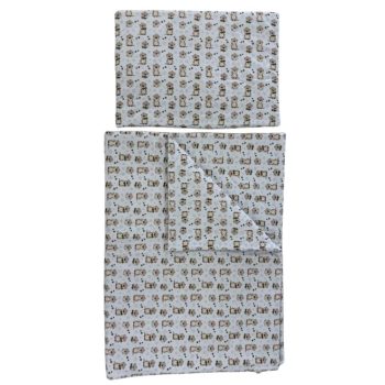   Soffi Baby ágynemű szett 2 részes 135x90 - 40x60cm Hód fehér