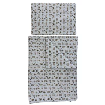   Soffi Baby ágynemű szett 2 részes 135x90 - 40x60cm Hód fehér