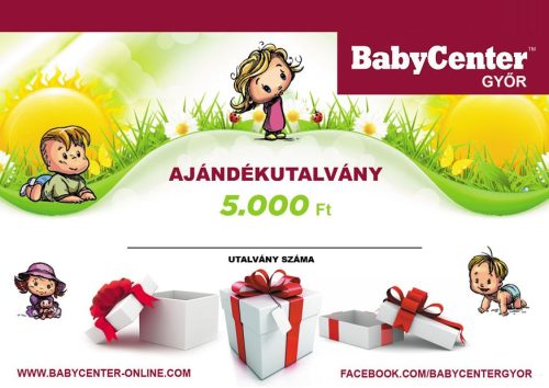 Ajándékutalvány 5000 Ft értékben - Babycenter-Győr - bababolt