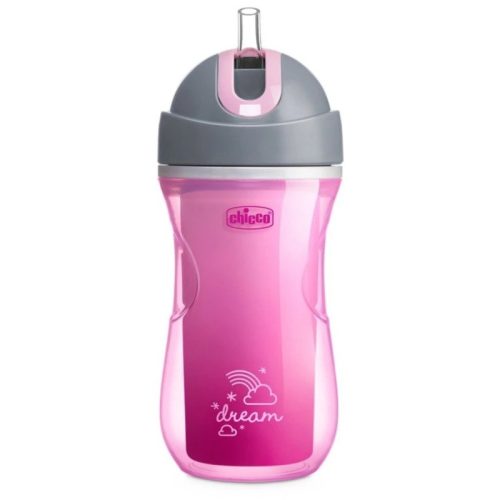 Chicco Sport Cup duplafalú kulacs, 1 db szívószálas
