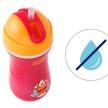 Chicco Sport Cup duplafalú kulacs, 1 db szívószálas