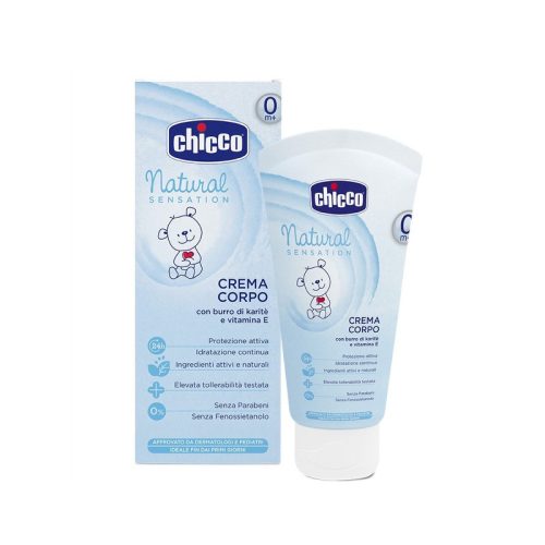 Chicco Bőrtápláló krém 150 ml Natural Sensation Natural Sensation - Shea vaj, E-vitamin