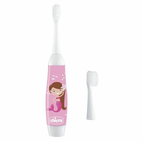 Chicco Fogkefe csereelemes 2 fejjel 3-6 év cserélhető elemes