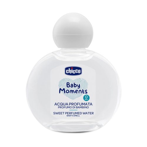Chicco Édes illatos víz 100 ml Baby Moments alkoholmentes, babapúder illat
