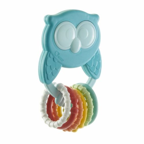 Chicco Owly bagoly csörgő-rágóka ECO+ ökoműanyag