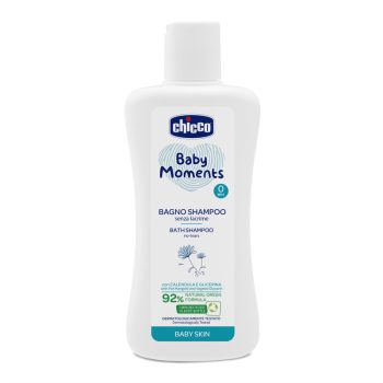   Chicco Fürdető & sampon 200 ml - könnymentes Baby Moments körömvirág és növényi glicerin