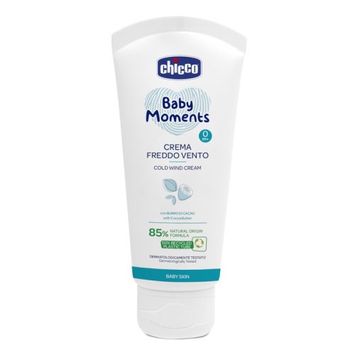 Chicco Hideg - Szél védőkrém 50 ml Baby Moments kakaóvaj, Shea-vaj, panthenol, növényi olajok
