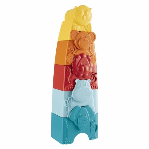 Chicco Állatos torony ECO+ 2in1 építőjáték ökoműanyag