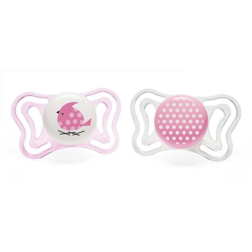 Chicco Physio Forma® Light szilikon cumi 2 db, 2-6 hó sterilizálható tok
