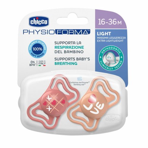 Chicco Physio Forma® Light 16-36 hó cumi 2 db sterilizálós tokban