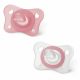 Chicco Mini Soft cumi 2-6 hó, 2 db rózsaszín - transzparens