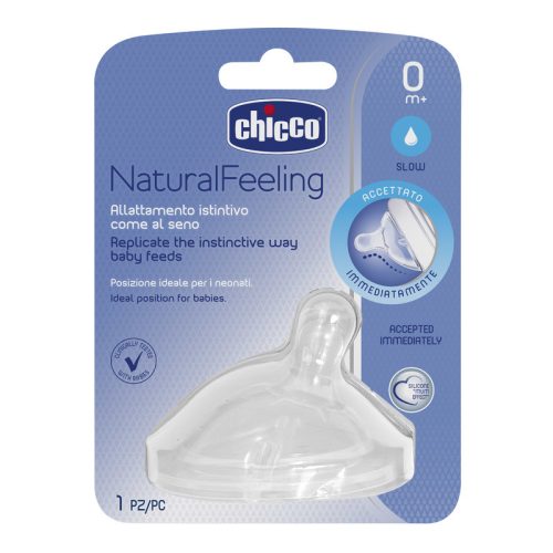 Chicco NaturalFeeling 1 db ferde etetőcumi normál folyású