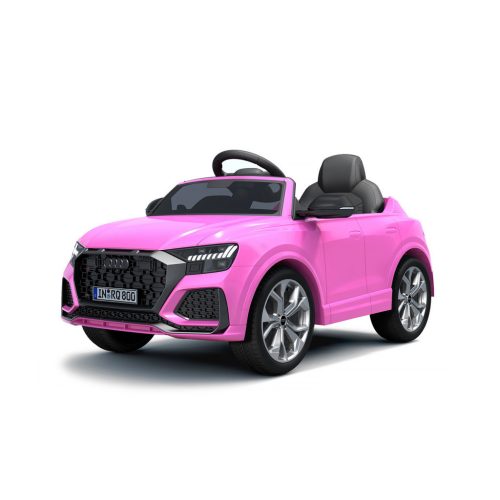 Chipolino Audi RS Q8 elektromos autó bőr üléssel - pink