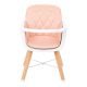 Kikkaboo etetőszék Woody rózsaszín